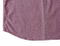 男性用の黒い斑点のある工場価格の赤い半袖シャツ