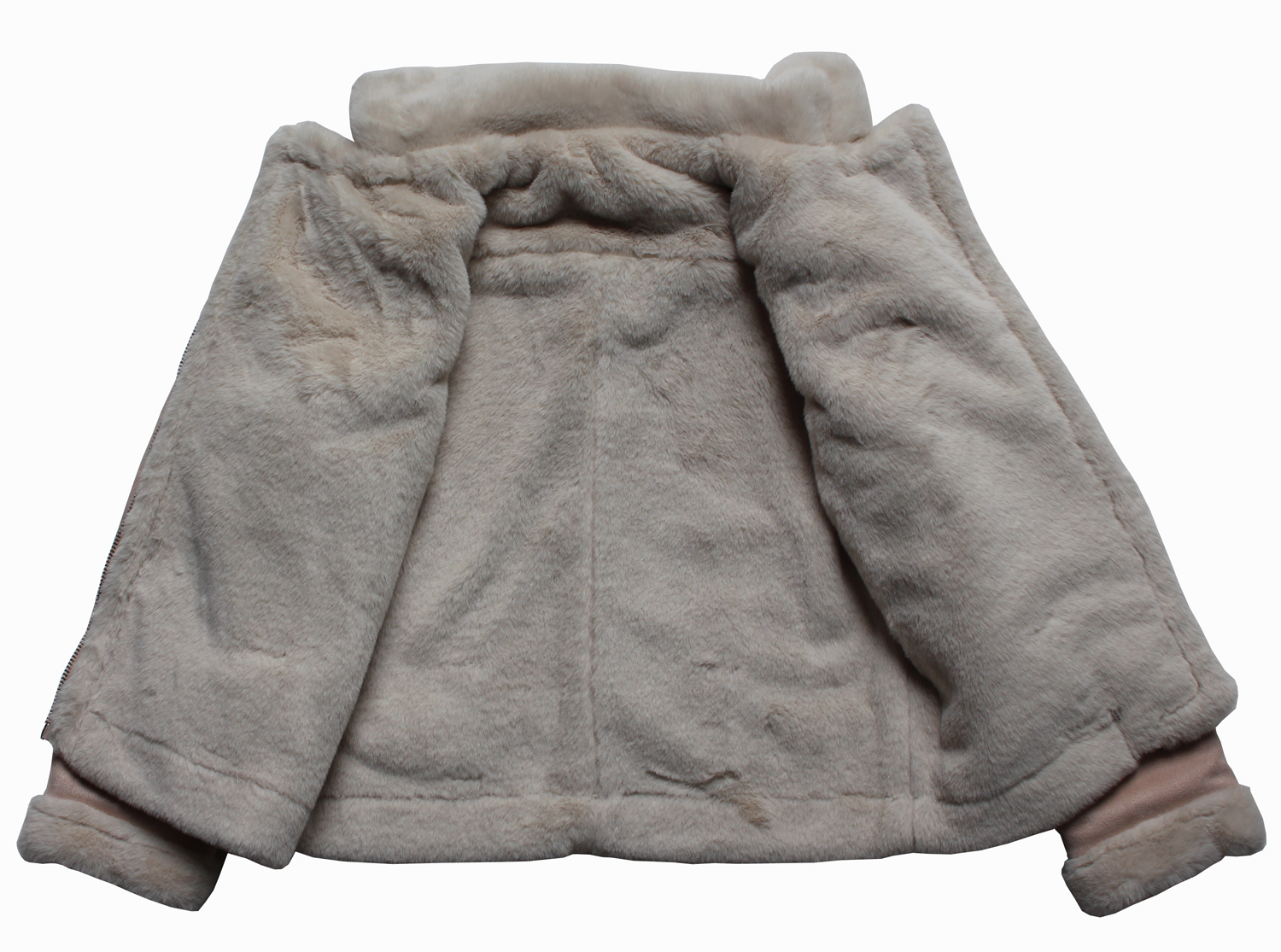 女の子のための最高品質の服冬のスエードジャケットコート