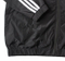 ジップファスナーコート、白赤黒パッチワークフード付きスポーツコート